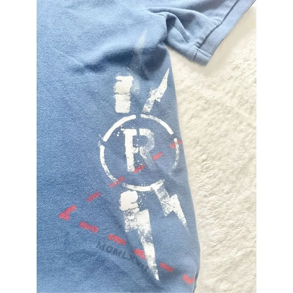 Navy blue Ralph Lauren boys polo T-shirt - Size M (10-12)